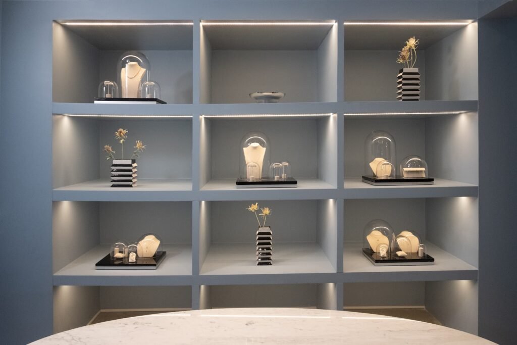 Company image stone and strand jewelry store